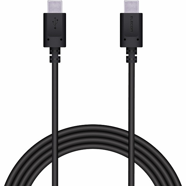 ELECOM ���쥳�� MPA-CC20PNBK ���ώΡ����̎ގڎ�����USB�����̎ގ� USB(C-C) �����ݎ��ގ��Ď� USB Power Delivery�б� ǧ���� 2.0m �̎ގ׎��� �ڥ���󥻥��Բġ��̳�ƻ����Υ�������Բġ�