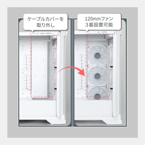 OWLTECH ������ƥå� ATX�ߥɥ륿�PC������ �ġ���쥹�߷� ARGB LED�ե����3 USB3.0 Type-C�ݡ��ȡ�1 ɸ����� OWL-PC4502-WH �ڥ���󥻥��Բġ��̳�ƻ����Υ�������Բġ� -������-