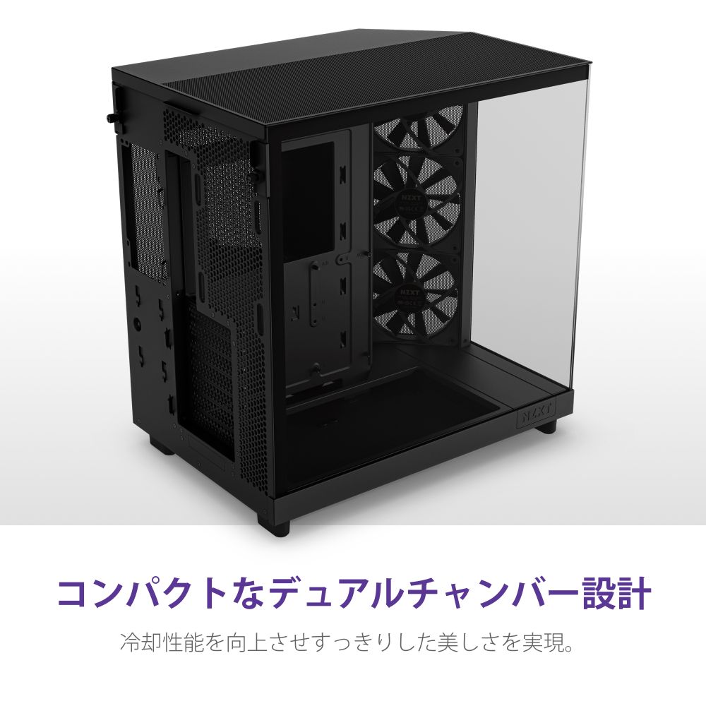 NZXT H6 FLOW �ߥɥ륿�PC������ CC-H61FB-01