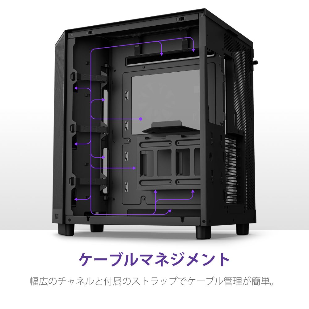 NZXT H6 FLOW �ߥɥ륿�PC������ CC-H61FB-01