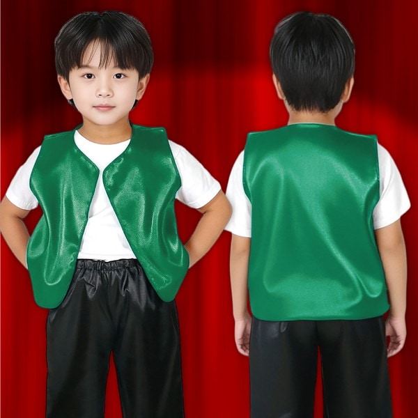 ARTEC アーテック 運動会・発表会・イベント 衣装・ファッション ソフトサテンベスト C 緑 商品番号 14523 お取り寄せ