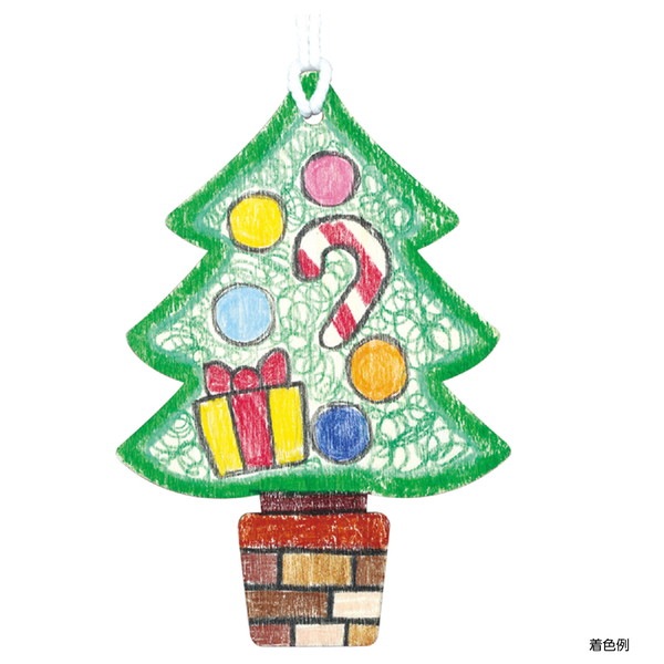 ARTEC アーテック 季節商品 クリスマス・サンタ・もみの木・プレゼント 木製オーナメント クリスマスツリー 商品番号 70335 お取り寄せ