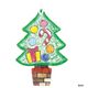 ARTEC アーテック 季節商品 クリスマス・サンタ・もみの木・プレゼント 木製オーナメント クリスマスツリー 商品番号 70335 お取り寄せ