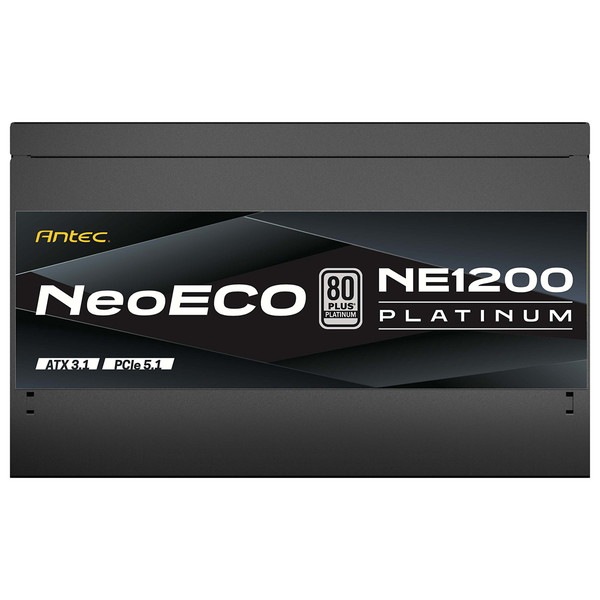 Antec ATX 3.1�б� �Ÿ���˥å� NE1200 PLATINUM ATX 3.1 �Ų� 120 mm�ե������ ����140 mm ����ѥ��� 80PLUS PLATINUM 12VHPWR�����֥���° 10ǯ�ݾ� �ڥ���󥻥��Բġ��̳�ƻ����Υ�������Բġ�