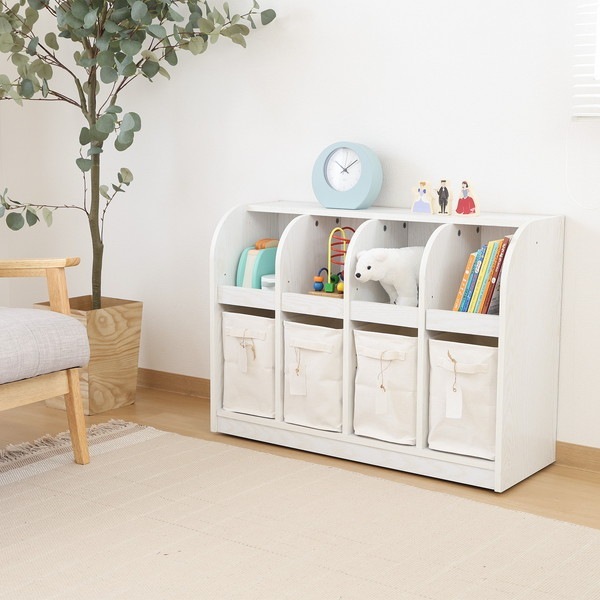 4953980522825 不二貿易 キッズブックラック オークWH 商品コード52282  