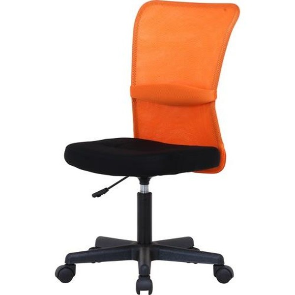 不二貿易 メッシュバックチェアー ハンター OR H-298F OR 商品コード90868【代引・日時指定・キャンセル不可・北海道沖縄離島配送不可】 -お取リ寄せ-