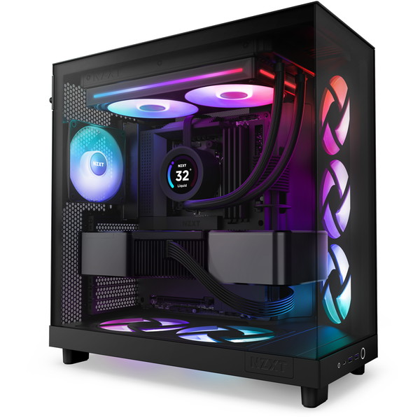 NZXT 新機軸 ケースファン シングルフレームファン F240 RGB CORE 240mm 2400RPM RF-U24HF-B1 ブラック 黒