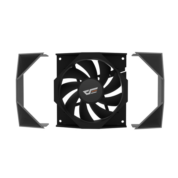 darkFlash インフィニティーミラーファン DM18 ブラック・ノーマル ケースファン 120mm 静音 冷却ファン 28mm厚【キャンセル不可・北海道沖縄離島配送不可】 -お取り寄せ-