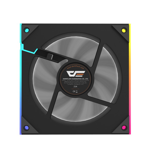 darkFlash インフィニティーミラーファン DM18 ブラック・ノーマル ケースファン 120mm 静音 冷却ファン 28mm厚【キャンセル不可・北海道沖縄離島配送不可】 -お取り寄せ-