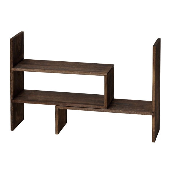 クロシオ 焼桐 スライドディスプレイラック 64855 【代引・日時指定・キャンセル不可・北海道沖縄離島配送不可】 -お取り寄せ-