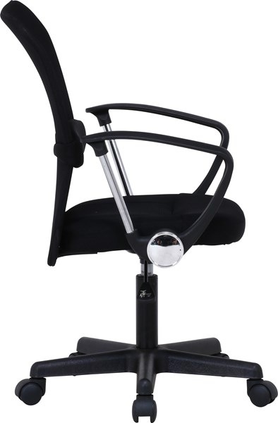 不二貿易 メッシュバックチェアー ハンター 肘付 BK H-298FA BK 商品コード90870【代引・日時指定・キャンセル不可・北海道沖縄離島配送不可】 -お取リ寄せ-