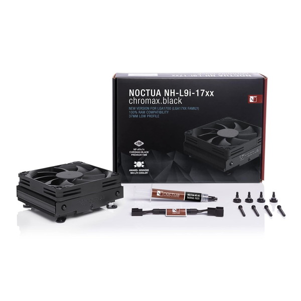 Noctua CPU�����顼 �����ץ��ե����� �֥�å� NH-L9I-17XX chromax.black NH-L9I-17XX-CH-BK Intel LGA1700/LGA1851�б� �ڥ���󥻥��Բġ��̳�ƻ����Υ�������Բġ� -������-