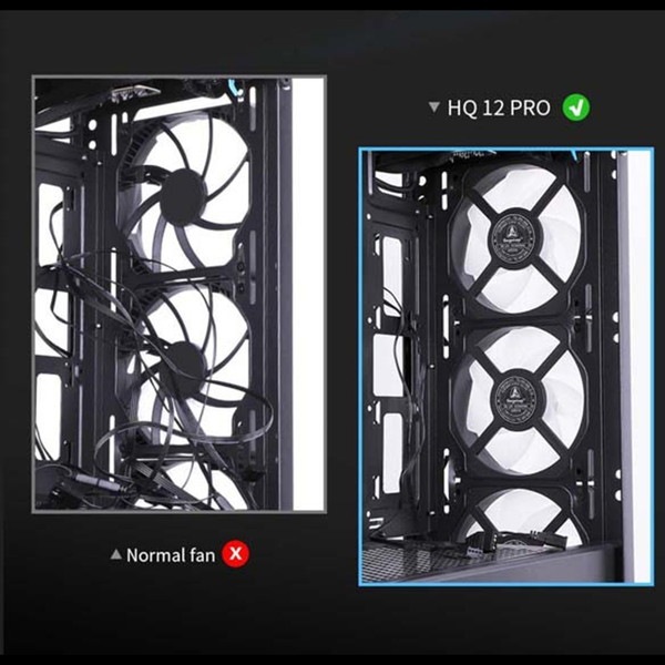 Segotep 120mm �������ե��� HQ12PRO White �ǥ��������������б� ARGB ���̲ù� �ۥ磻�� ��  �ڥ���󥻥��Բġ��̳�ƻ����Υ�������Բġ� -������-