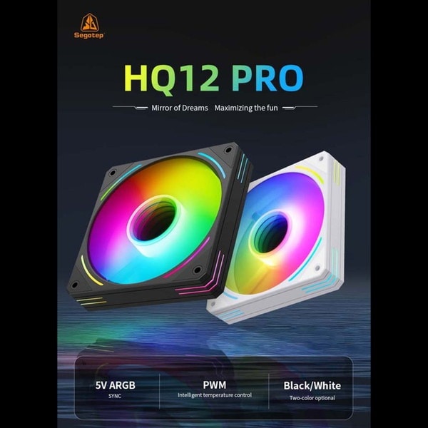 Segotep 120mm �������ե��� HQ12PRO White �ǥ��������������б� ARGB ���̲ù� �ۥ磻�� ��  �ڥ���󥻥��Բġ��̳�ƻ����Υ�������Բġ� -������-