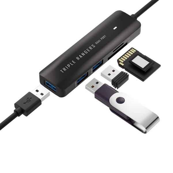AREA �ޥ�������ץ��� TRIPLE RANGERS �դ��ĥݡ��� SD-UCRH2 USB3.0/SD������/MicroSD�������б� TypeC/USB��³ ��°������ܥǥ� �����ꥢ �ڥ���󥻥��Բġ��̳�ƻ����Υ�������Բġ� -������-