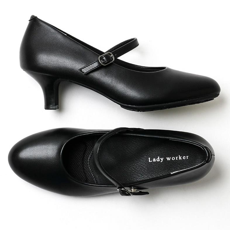 �����å������� Lady woker(��ǥ������) ����3E���� 5cm�ҡ��� �饦��ɥȥ� ���ȥ�åץѥ�ץ� LO-17070 ��ǥ����� �֥�å� 24.5cm -��������-���̳�ƻ����Υ��������Բġ�