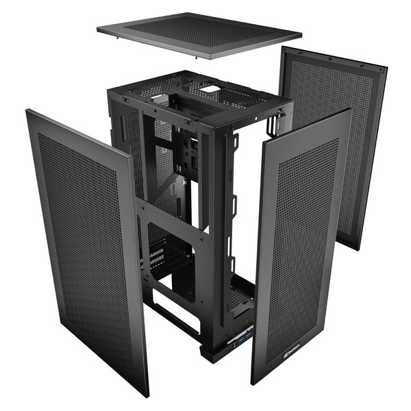 Sharkoon Mini-ITX PC��������REBEL C20 ITX�� �Ĳ�2WAY�ڥ���󥻥��Բġ��̳�ƻ����Υ�������Բġ�