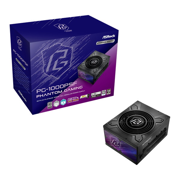 PCパーツ　FSP 80＋PLATINUM ATX　フルモジュラー電源1000W 4711581492578 ASRock PC電源 Phantom Gaming SFXシリーズ 1000W PG