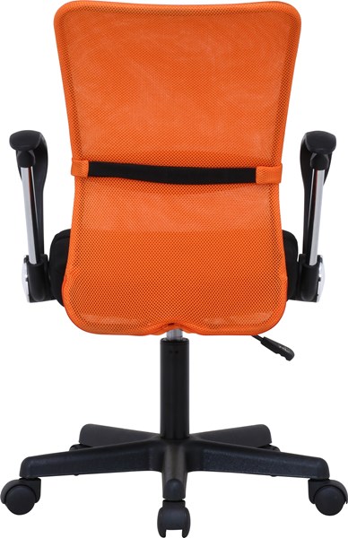 不二貿易 メッシュバックチェアー ハンター 肘付 OR H-298FA OR 商品コード90872【代引・日時指定・キャンセル不可・北海道沖縄離島配送不可】 -お取リ寄せ-