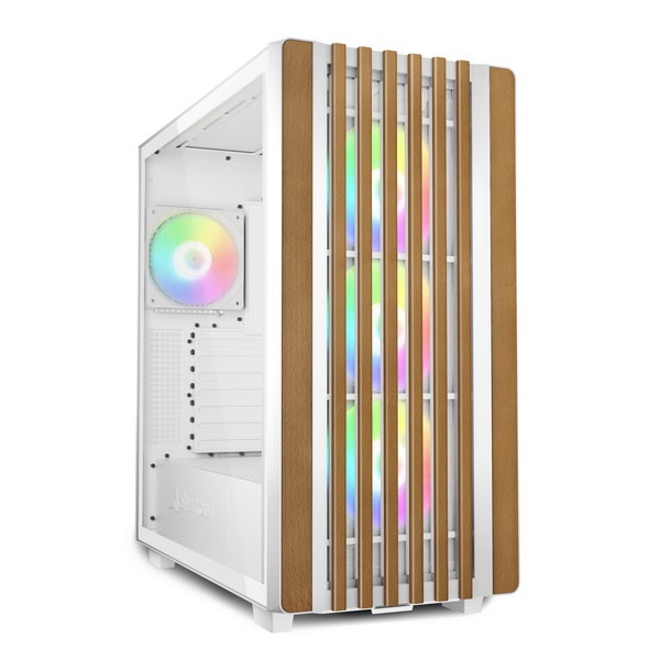 Sharkoon PC������ REBEL C70G RGB White �ߥɥ륿� ���饹�ѥͥ� �ۥ磻�� REBEL C70G WT �ڥ���󥻥��Բġ��̳�ƻ����Υ�������Բġ�