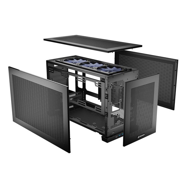 Sharkoon Mini-ITX PCケース「REBEL C20 ITX RBG」 縦横2WAY【キャンセル不可・北海道沖縄離島配送不可】