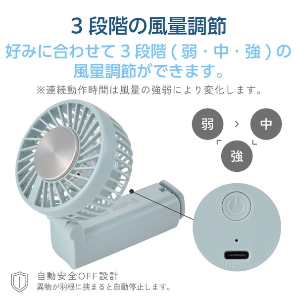 ELECOM ���쥳�� FAN-U252GN �ϥ�ǥ��ե��� ��ѥץ졼���� ���������� 3way < ��� / ��ݤ� / ����� > USB Type-C ���ż� 3�ʳ�����Ĵ�� ����ӥ��� �ͥå����ȥ�å��� ���꡼�� �ڥ���󥻥��Բġ��̳�ƻ����Υ�������Բġ�