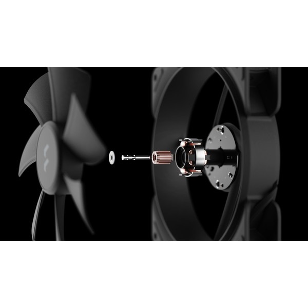Fractal Design �������ե��� FD-F-AS1-1203 �ǥ���������������³���б� PWM Aspect 12 PWM Black �饤�ե�٥���� 120mm �ڥ���󥻥��Բġ��̳�ƻ����Υ�������Բġ� -������-