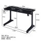 不二貿易 GAMING DESK XeNO(ゼノ)イージー01 FULL BK AA-1802 商品コード38130【代引・日時指定・キャンセル不可・北海道沖縄離島配送不可】 -お取リ寄せ-