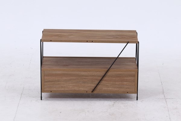 不二貿易 EZBOワイヤー TVラック OAK NA 商品コード77570【代引・日時指定・キャンセル不可・北海道沖縄離島配送不可】 -お取リ寄せ-