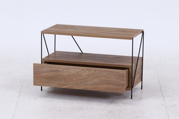不二貿易 EZBOワイヤー TVラック OAK NA 商品コード77570【代引・日時指定・キャンセル不可・北海道沖縄離島配送不可】 -お取リ寄せ-