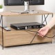 不二貿易 EZBOワイヤー TVラック OAK NA 商品コード77570【代引・日時指定・キャンセル不可・北海道沖縄離島配送不可】 -お取リ寄せ-
