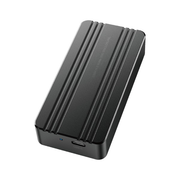 玄人志向 USB4 Gen3x2 40Gbps(理論値) 接続 外付け M.2 NVMe SSDケース (シリコン保護カバー付属) GWM.2AM-U4CC 【キャンセル不可・北海道沖縄離島配送不可】