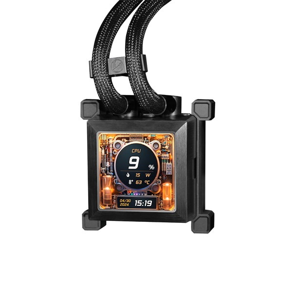 LIAN LI 水冷CPUクーラー HydroShift LCD 360S (LL-HS-LCD-360S-BK) ブラック 黒 光らない高性能冷却ファン搭載【キャンセル不可・北海道沖縄離島配送不可】