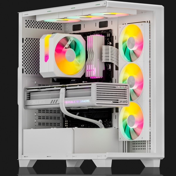 upHere 3連ケースファン U3TC3 白 RGB対応 【キャンセル不可・北海道沖縄離島配送不可】