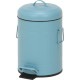 不二貿易 スチール ラウンドペダルペール 5L スモークブルー FTC313-5L 商品コード34739【代引・日時指定・キャンセル不可・北海道沖縄離島配送不可】 -お取リ寄せ-
