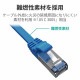 ELECOM ���쥳�� LD-TWSF/BU3 LAN�����̎ގ� CAT7��� �̎׎��� 3.0m �̎ގَ� �ڥ���󥻥��Բġ��̳�ƻ����Υ�������Բġ�