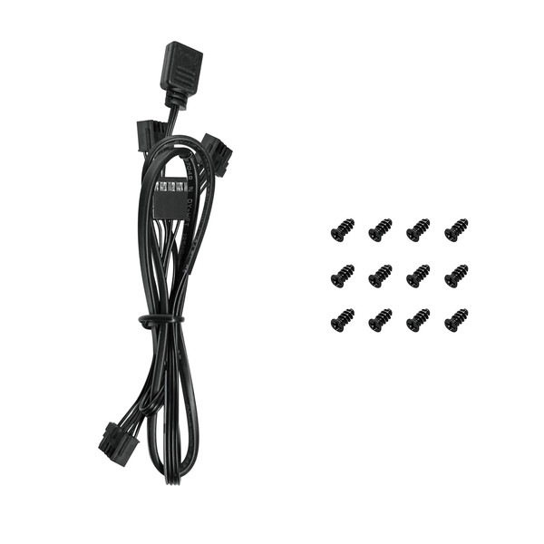 DeepCool ケースファン FL12-3 IN 1 R-FL12-BKAPN3-G ARGB発光 振動低減 低ノイズ トリプルパック ブラック 【キャンセル不可・北海道沖縄離島配送不可】