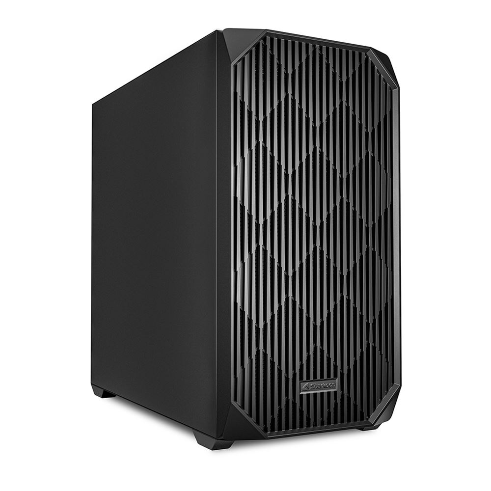 Sharkoon PC������ SHA-MK3-BK �ե���2��ɸ����� �᥿�륵���ɥѥͥ� Micro-ATX�б� �֥�å� �ڥ���󥻥��Բġ��̳�ƻ����Υ�������Բġ�