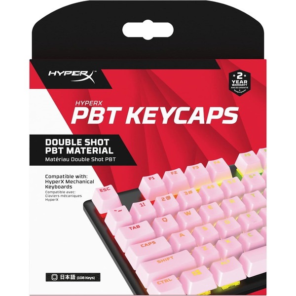 HyperX ��������å� HyperX PBT Keycaps Full Key Set ���ܸ����� 108���� �ԥ� 519T9AA#ABJ �ڥ���󥻥��Բġ��̳�ƻ����Υ�������Բġ� -������-
