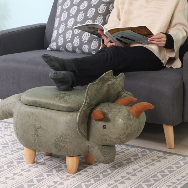 4953980349286 不二貿易 アニマルスツール収納付キ ダイナソー