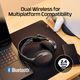HyperX Cloud Jet Dual Wireless Gaming Headset (Black) �ǥ奢��磻��쥹 �����ߥ󥰥إåɥ��å� 2.4GHz Bluetooth ��å��奤�䡼�ѥå� 40mm�ɥ饤�С� ����25����Ϣ³���� ���� PC �����ൡ ��Х��� �֥�å� AJ0T1AA �ڥ���󥻥��Բġ��̳�ƻ����Υ�������Բġ� -������-
