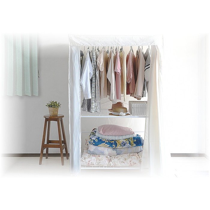 4562441971210 布団収納ラック(キャスター付ラック)カバー付きタイプ