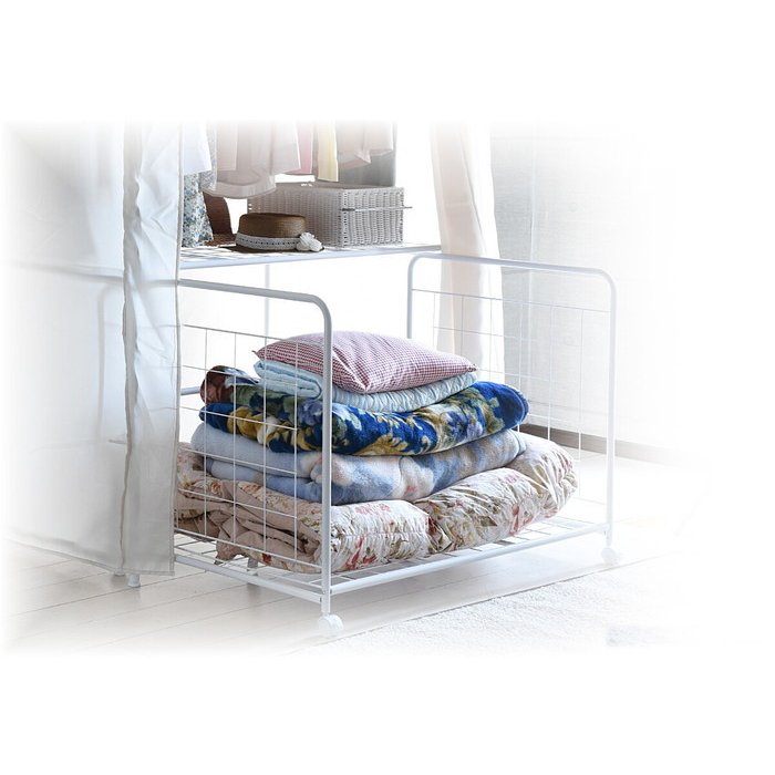 4562441971210 布団収納ラック(キャスター付ラック)カバー付きタイプ