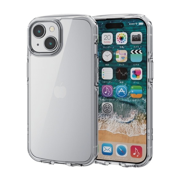 ELECOM ���쥳�� PM-A23ATSLACR iPhone 15 �ʎ��̎ގ؎��Ďގ����� TOUGH SLIM LITE �����َ��؎� ���Ď׎��̎ߎ�������° ���؎��ڥ���󥻥��Բġ��̳�ƻ����Υ�������Բġ�