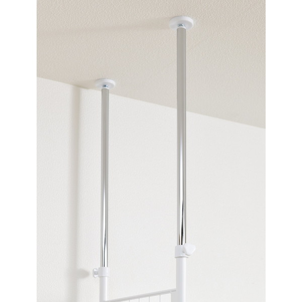 超頑丈ツッパリフレキシブルラック スーパーワイド SF-702SW(WH) ホワイト 白 壁面収納 ハンガーラック つっぱり棒 頑丈 -お取り寄せ品-【代引・日時指定・北海道沖縄離島配送不可】 エスエイ企画 0176-4562441971517-ds