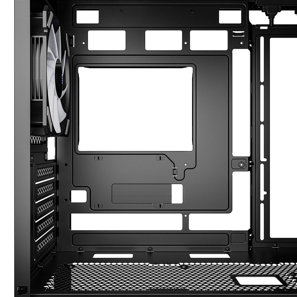 Sharkoon PCケース SHA-MK3-RGB-BK ARGBファン4基標準搭載 強化ガラスサイドパネル Micro-ATX対応 ブラック 【キャンセル不可・北海道沖縄離島配送不可】