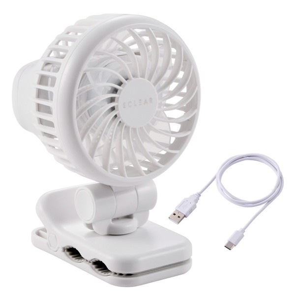 ELECOM ���쥳�� FAN-U253WH ���� ������ 2way < ��� / ����å� > USB Type-C ���ż� 3�ʳ�����Ĵ�� ����Ĵ�� �ۥ磻�� �ڥ���󥻥��Բġ��̳�ƻ����Υ�������Բġ�