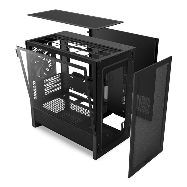 NZXT PC H3 FLOW ֥å CC-H31FB-01 ե1ɸ Micro-ATX/Mini-ITXб ΢ޥܡб ڥ󥻥Բġ̳ƻΥԲġ --