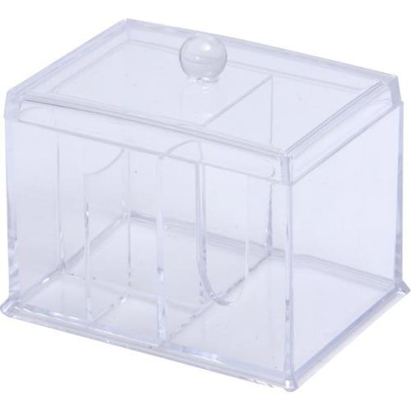 4953980143860 不二貿易 PSコスメ収納 コットン・綿棒ケース