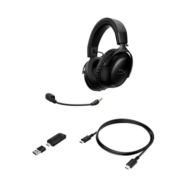 HyperX Cloud III S Wireless (Black) �磻��쥹�����ߥ󥰥إåɥ��å� �Хåƥ꡼����120���� 2.4GHz�ϥ��ѡ����å��� �����ߥ� �إåɥ��å� �����ߥ󥰥إåɥۥ� �إåɥۥ� pc ps5 ps4 ̵�� Bluetooth �֥�å� A59YZAA �ڥ���󥻥��Բġ��̳�ƻ����Υ�������Բġ� -������-   